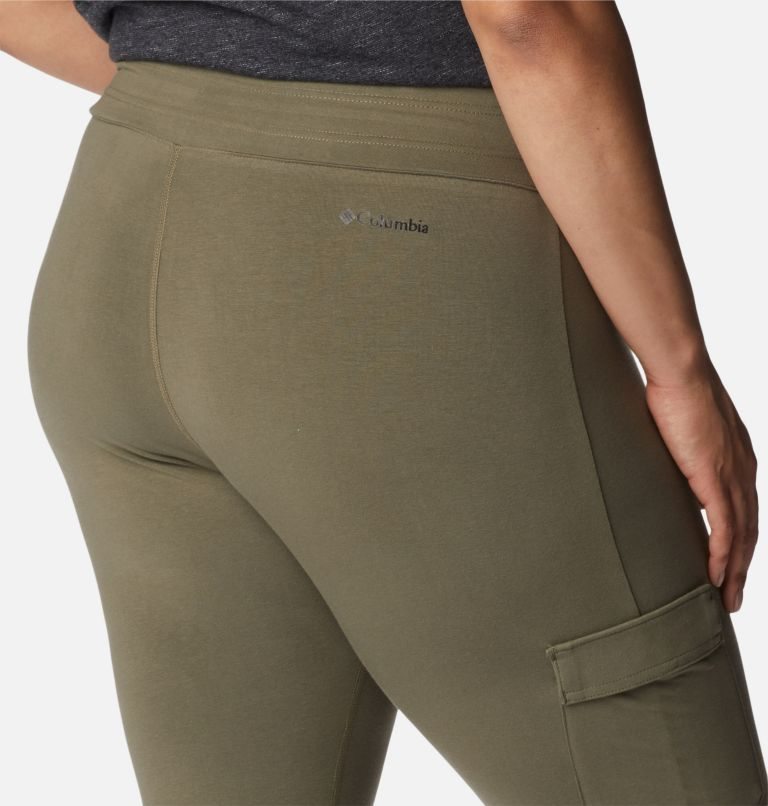 Women's Columbia Trek Capri Leggings Olive | Plus Size CA-N5L10